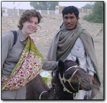Anne with her camel