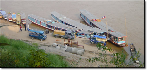 Boats in Luang Prabang