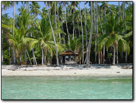 Prime beachfront real estate, the Togean Islands