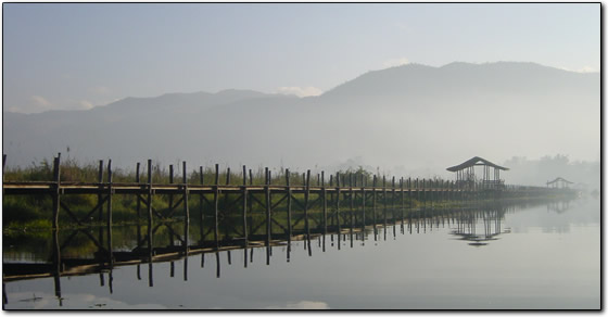 Bridge on Inle Lake