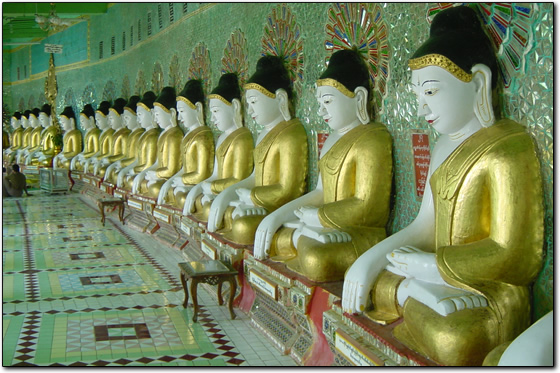 Buddhas on Sagaing Hill